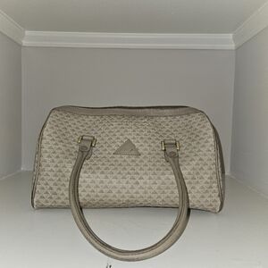 Liz Claiborne Vintage Purse Grey/Tan Mix Color
